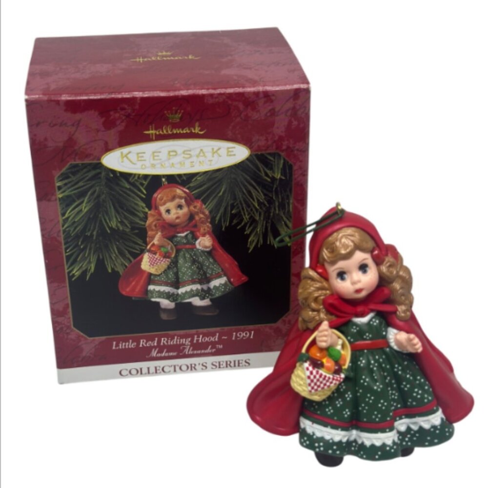 VTG 1991 Hallmark Keepsake Little Red Riding Hood Ornament 3.5" Madame Alexander
